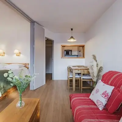 Chamois - Cosy 3pax Centre Vue Parking Gare routiere
