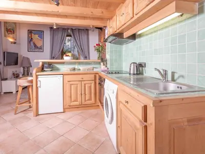 a kitchen with a sink and a dishwasher at Apartment Lou Lou Apartment by Interhome in Chamonix-Mont-Blanc