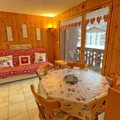 Appartement T2 central avec balcon et casier à skis - FR-1-629-154