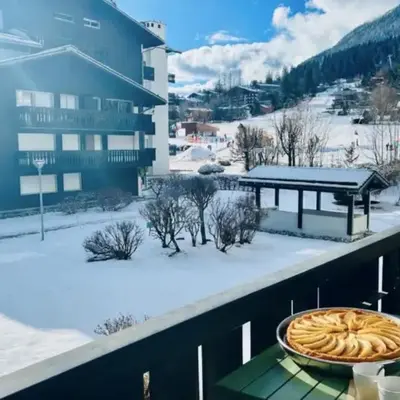 Mont-Blanc view Skiing Parking