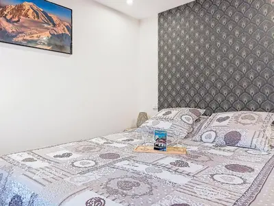 a bedroom with a bed and a window at Apartment Vent d'Est by Interhome in Mémontel