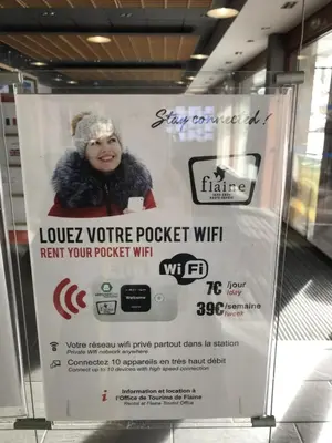 a sign in a store that says love forever pocket wifi at SKI DORIS 310 Flaine Forêt in Flaine