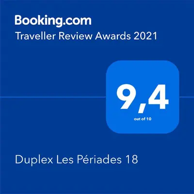 a screenshot of a phone with the travel review awards at Duplex Les Périades 18 in Saint-Gervais-les-Bains