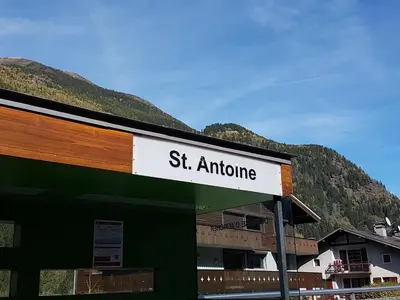 a building with a sign that reads st ambulance at Studio d'Anaite in Les Houches