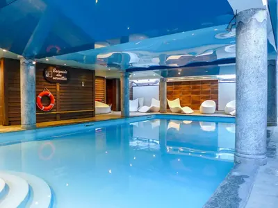 a swimming pool on a cruise ship at Apartment Ginabelle 1-1 by Interhome in Chamonix-Mont-Blanc