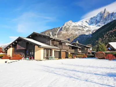a lodge in the mountains with snow on the ground at Studio Le Pramouny-2 by Interhome in Chamonix-Mont-Blanc