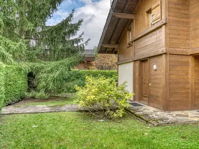 a kitchen with white appliances and a wooden ceiling at Chalet 4 Chambres à Megève, 10 Pers, Calme, Wifi, Proche Centre - FR-1-453-1 in Megève