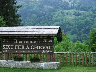 a sign for a higher ski fee for a chechev at Apartment La Tibolire in Sixt