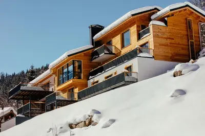 a house on top of a snow covered hill at Le Chalet Mont Blanc in Les Houches