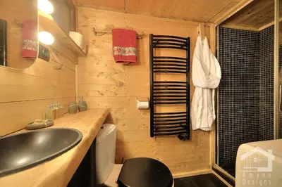 a bathroom with a sink and a toilet at 