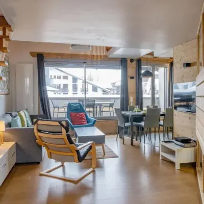 Apartment Genevrier - Spacious Balcony with Mont Blanc Views