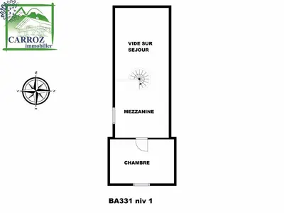 a schematic diagram of the experimental facility at Duplex 4 Pers PIed de pistes (BA331) in Les Carroz d'Araches