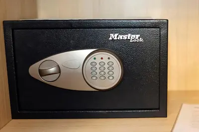 a computer mouse sitting on top of a black box at Prestigious Chalet in Saint-Gervais-les-Bains