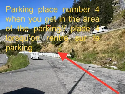 a parking place number when you get in the area of the parkingly place at Flaine Forum L1 Cassiopée Mezzanine & Terrasse in Flaine