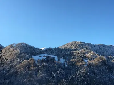 a building on the side of a mountain at Nant d Ant in Samoëns
