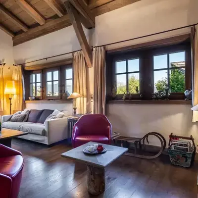 Chalet familial à Megève avec piscine et sauna pour 12 personnes - FR-1-569-2