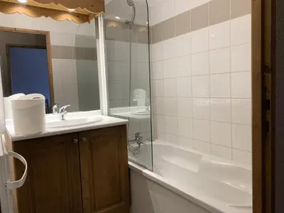 a bathroom with a sink and a shower and a tub at Résidence Le Grand Panorama - Grand Panorama 001 MAE-5280 in Saint-Gervais-les-Bains