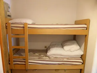 a couple of bunk beds in a room at Résidence Borgia - Borgia A3 MAE-5367 in Les Contamines-Montjoie