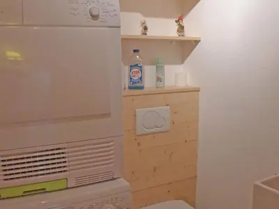 a small bathroom with a toilet and a sink at Charmant duplex pour 6 pers. avec TV et parking à Samoëns. - FR-1-629-29 in Samoëns