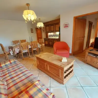 Appartement T3 au cœur de Samoëns avec terrasse et garage - FR-1-624-28
