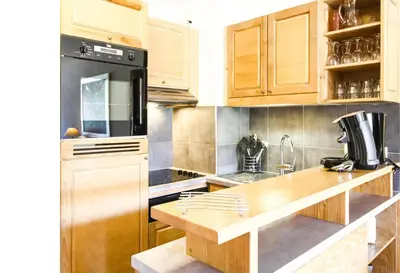 a balcony with a view of the mountains at Stunning 3-bedroom apartment with mountain views in Flaine