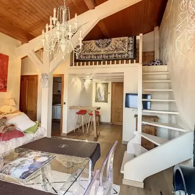 2 pièces + mezzanine au pied des pistes à Combloux - FR-1-560-73