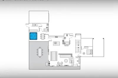 a floor plan of a house at Chalet Les Vosnes - OVO Network in Domancy