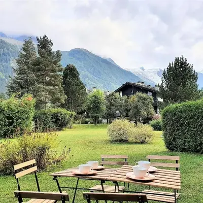 Chamonix Appartement Vue Mont Blanc avec jardin