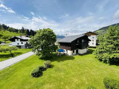 an aerial view of a house in a green field at Studio avec alcôve et cabine, 4 couchages à Demi-Quartier, parking inclus - FR-1-597-115 in Demi-Quartier