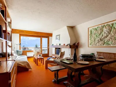 a bathroom with a sink and a bath tub at Apartment La Christaz by Interhome in Saint-Gervais-les-Bains
