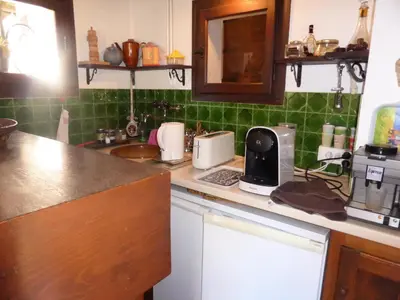 a kitchen with a sink and a counter top at Chalet Santa Claus - Chalet Santa Claus MAE-7284 in Les Contamines-Montjoie