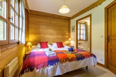 a bathroom with a toilet and a sink and a shower at Chalets d'Henri 67 - Happy Rentals in Chamonix-Mont-Blanc