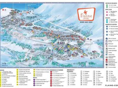 a map of the ski lift at ultimatum at Appartement rénové, Balcon sud, Animaux admis, Parking en option - FR-1-425-155 in Flaine