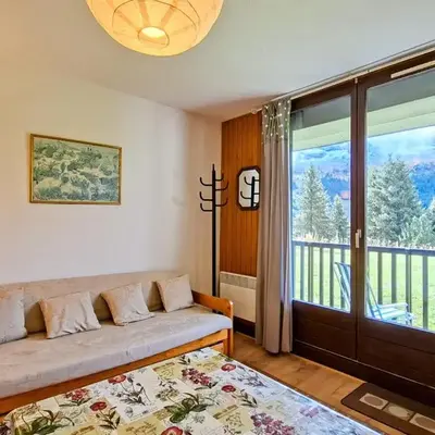 Studio confortable avec balcon au centre de Flaine - FR-1-425-174