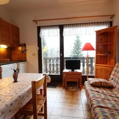 Studio pour 4 personnes avec balcon et équipements