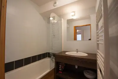 a bedroom with two bunk beds and a window at Apartment Joly-Vue in Saint-Gervais-les-Bains