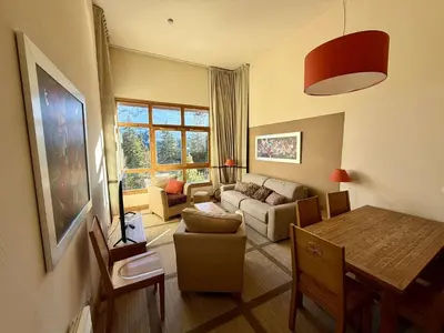 a living room with a couch and a table at Appartement 3 pièces à Flaine, Résidence de Luxe avec Piscine, Spa et Salle de Sport, Pied des Pistes - FR-1-687-6 in Flaine