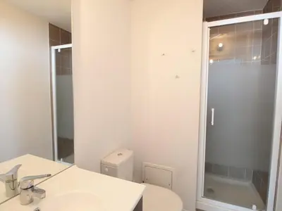 a bathroom with a toilet and a sink and a shower at Appartement 2 pièces pour 5 pers. à Flaine Forêt, à 350m des pistes et proche des commerces - FR-1-687-34 in Arâches-la-Frasse
