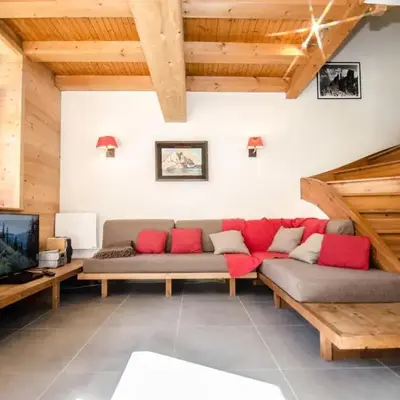 Chalet mitoyen aux pieds des pistes pour 6 pers.