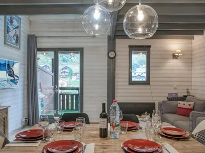 a small bedroom with a bed and a staircase at Triplex chaleureux avec wifi - 6 personnes - Proche centre - FR-1-663-6 in Saint-Gervais-les-Bains