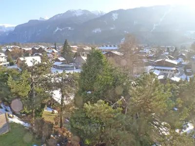 a small town with houses and trees and mountains at T2 à Samoëns, animaux acceptés, parking - FR-1-629-67 in Samoëns