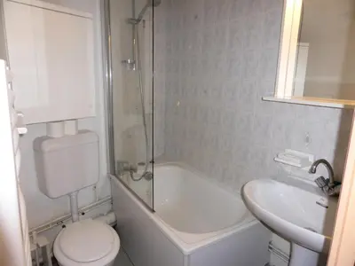 a bathroom with a toilet and a sink and a shower at Résidence L'enclave - Enclave I652 MAE-3414 in Les Contamines-Montjoie