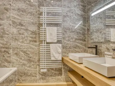 a room with bunk beds in a house at Appartement accueillant 6 pers, proche centre et télécabine, wifi inclus - FR-1-663-19 in Saint-Gervais-les-Bains