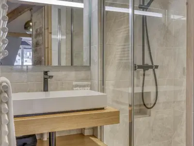 a living room with a couch and two chairs at Studio cosy avec mezzanine, proche centre et télécabine - 2 pers. - FR-1-663-20 in Saint-Gervais-les-Bains